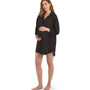 JOYSPUN MATERNITY LONG SHIRT SIZE XL BLACK